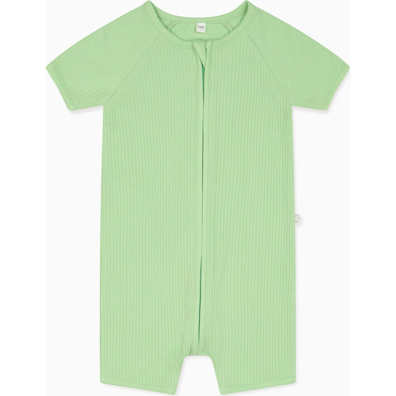 Ribbed Zip Summer Pajamas