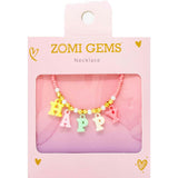 "Happy" Pink Bead Necklace
