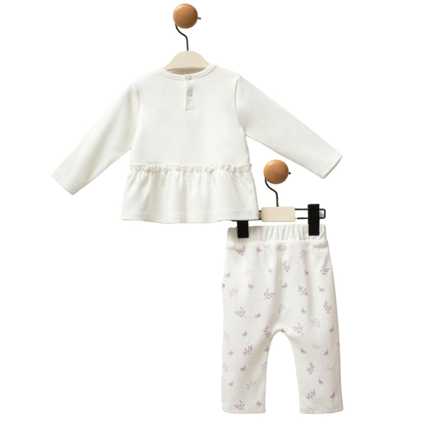 Pink Butterfly Outfit Set