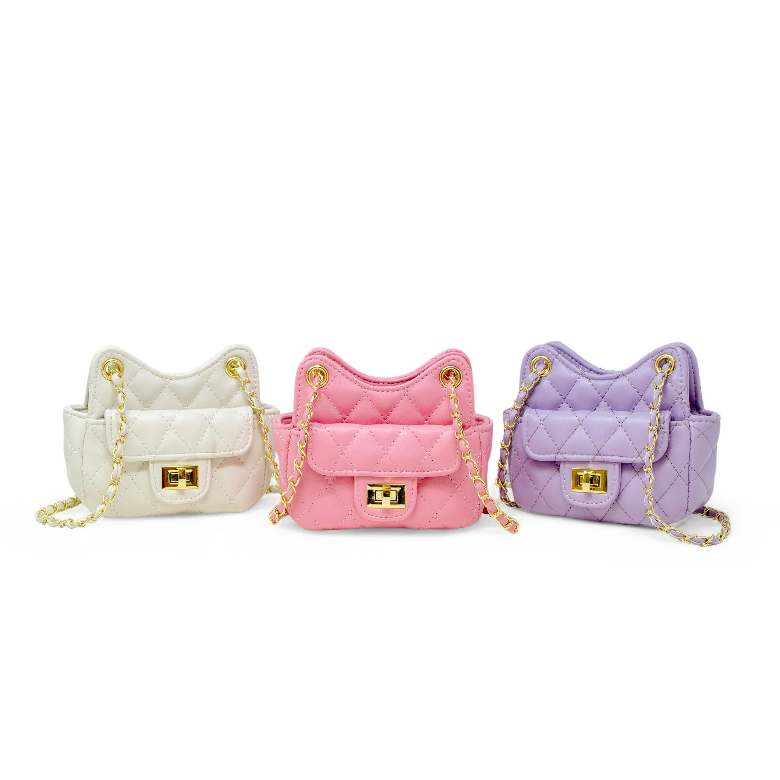 Girls Tiny Quilted Treasure Purse