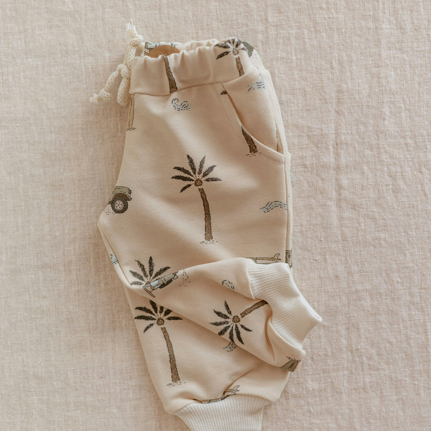 Baby Sweatpants / Cars & Palm Trees