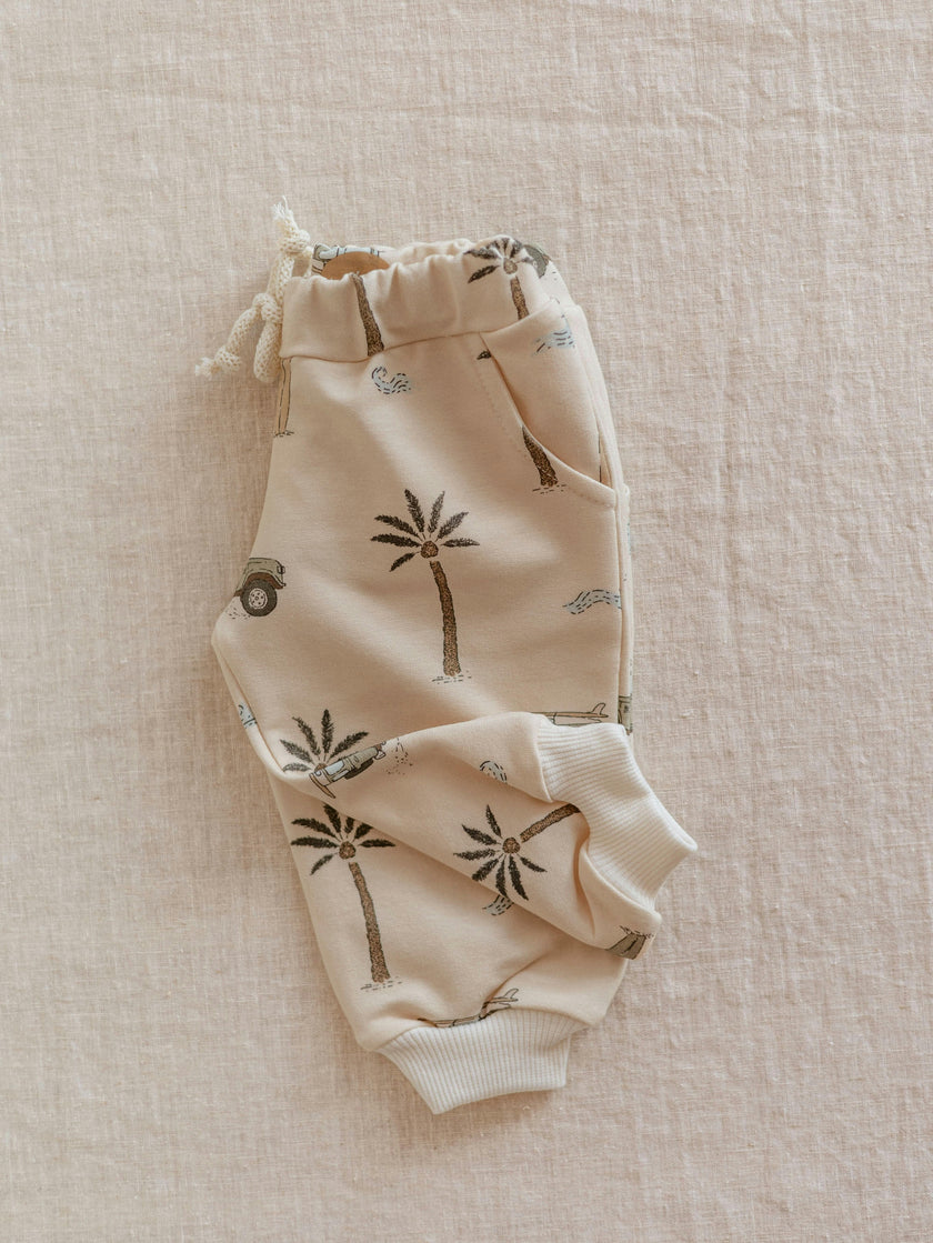 Baby Sweatpants / Cars & Palm Trees