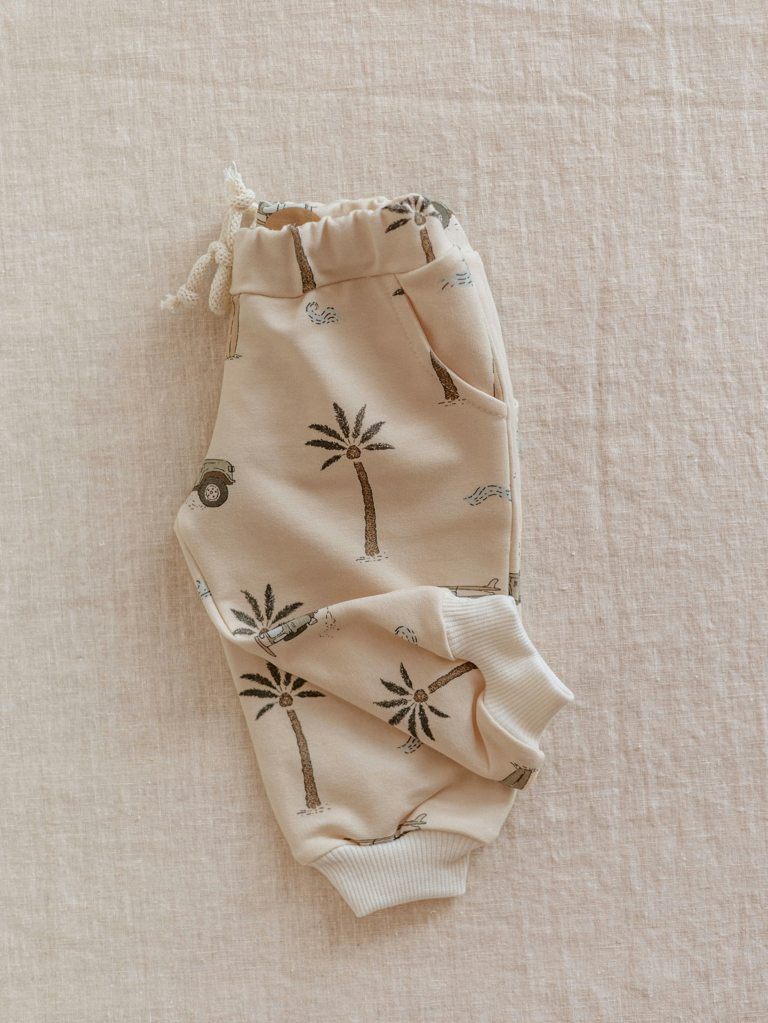 Baby Sweatpants / Cars & Palm Trees