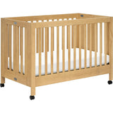 Maki Full-Size Portable Folding Crib With Toddler Bed Conversion Kit