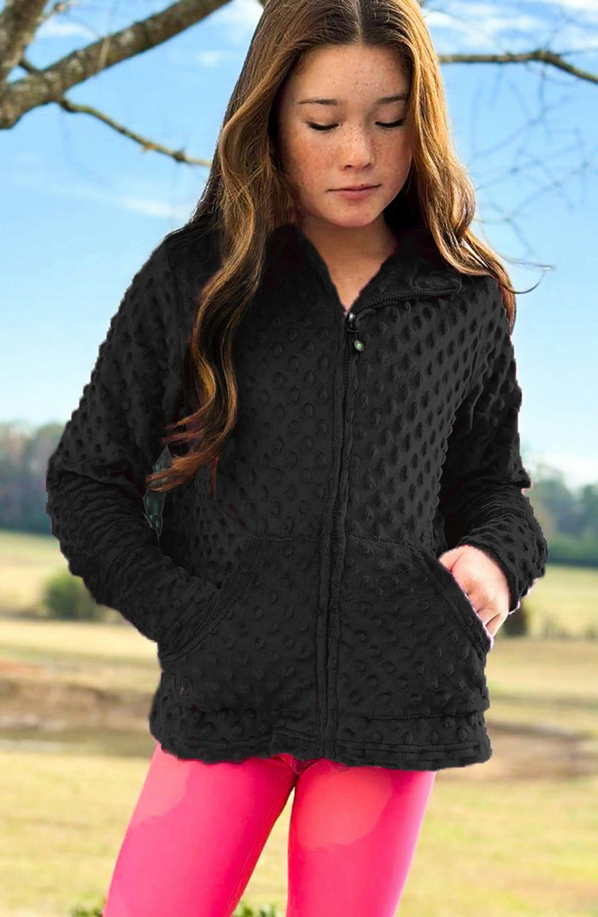 Minky Bubble Zip Hoodie