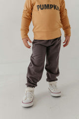 Boys Baggy Sweatpants in Tornado Gray