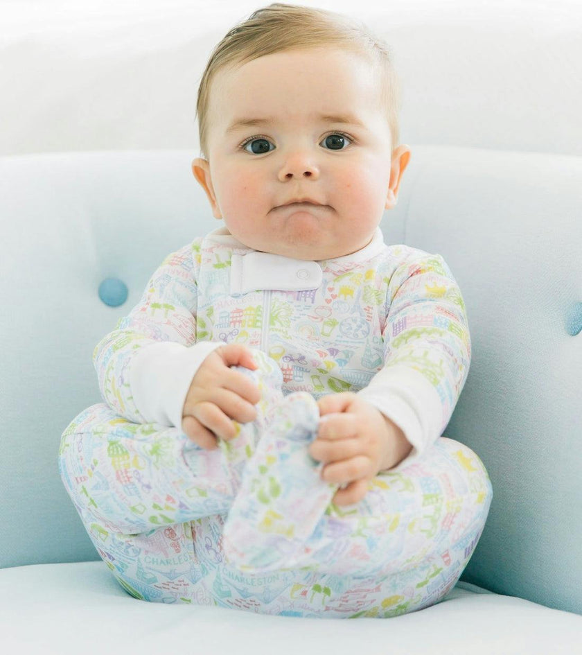 Charleston Zip Baby Onesie