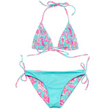 Tropical Glow Teen Recycled Triangle Bikini