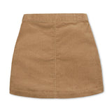 Organic Corduroy Button Front Skirt