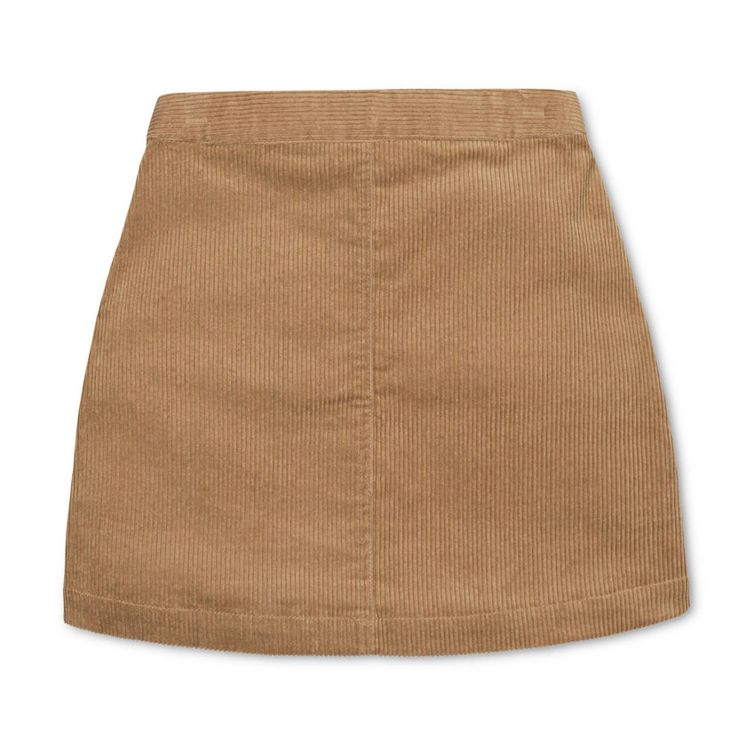 Organic Corduroy Button Front Skirt