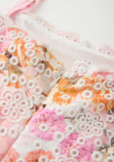 Alessia Cotton Embroidered Romper