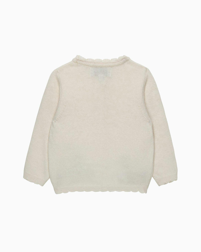 Baby Bunny Cardigan in Winter White