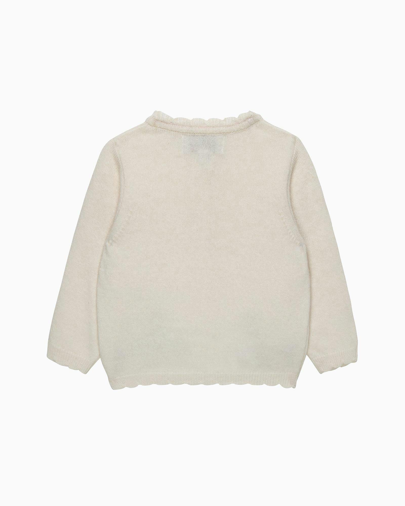 Baby Bunny Cardigan in Winter White