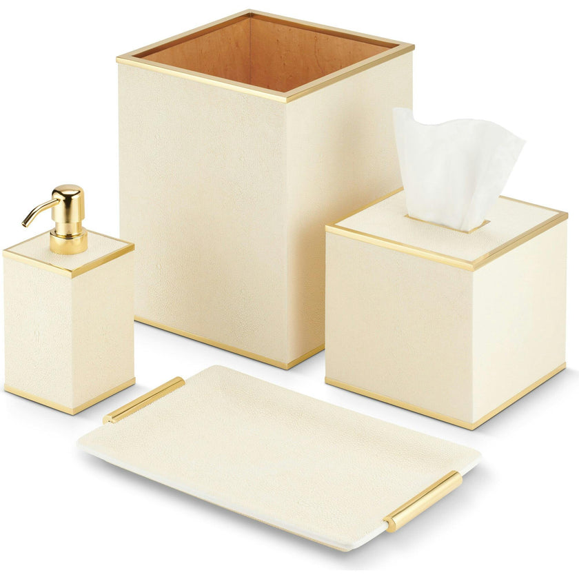 Classic Shagreen Waste Basket