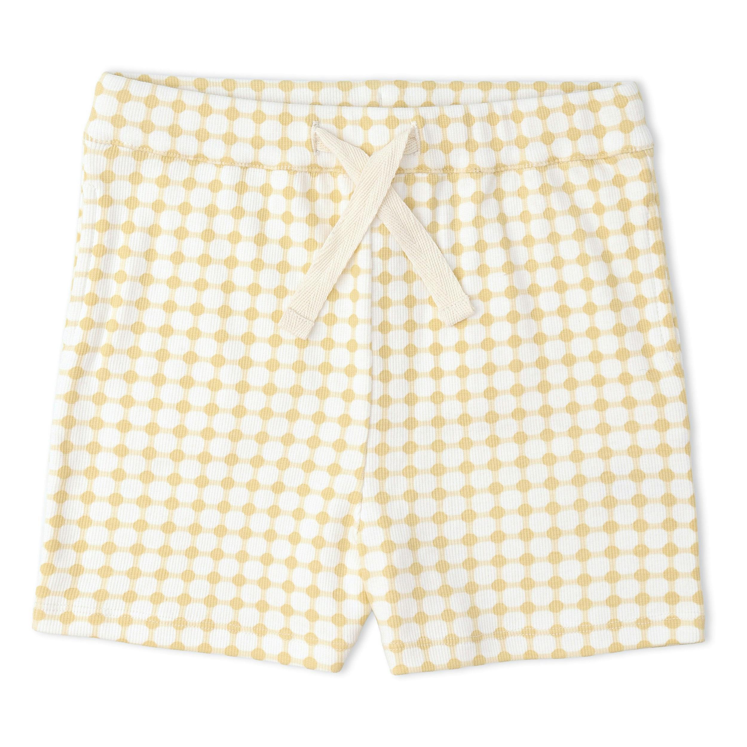 Organic Collar Tee & Shorts Set - Dotty Gingham