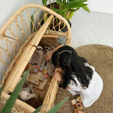 Handcrafted - Callie Kids' Storage Couch - Rattan Wicker