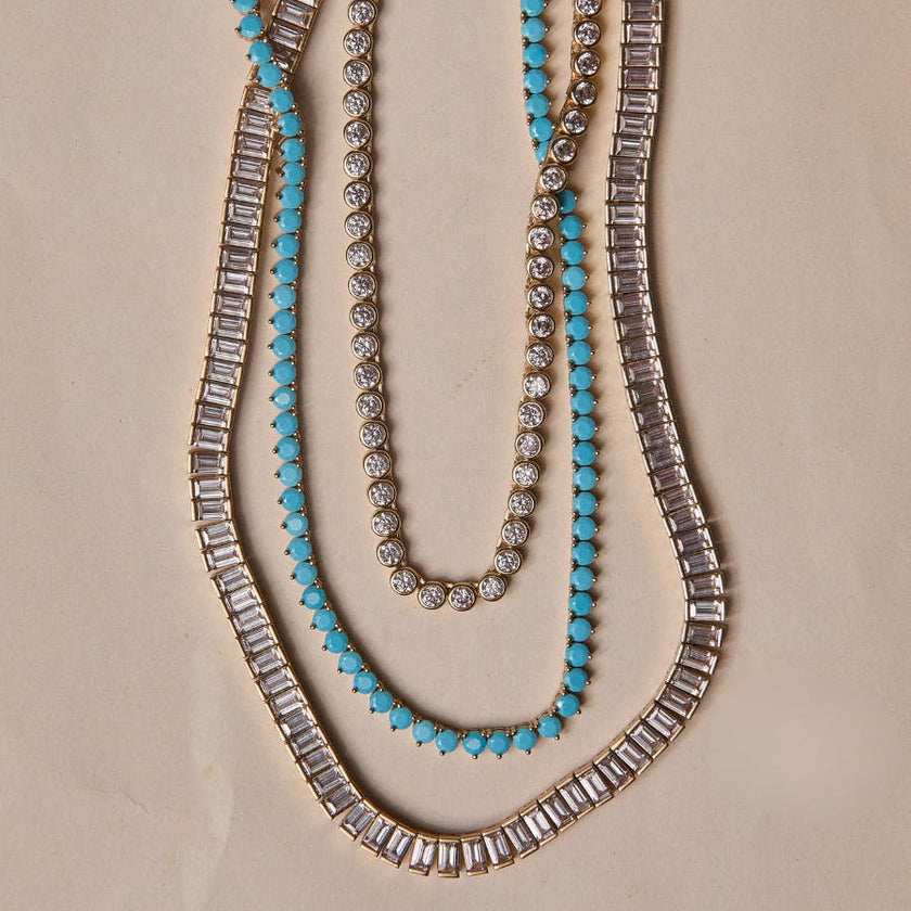 Turquoise Tennis Necklace