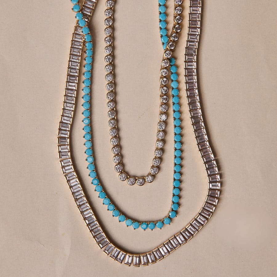 Turquoise Tennis Necklace