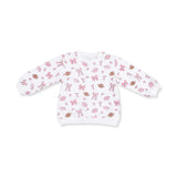Footballs and Bows - Oversized Sweatshirt and Baby Bells