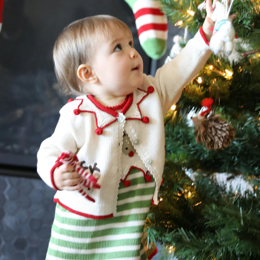 Knit Reindeer Cardigan
