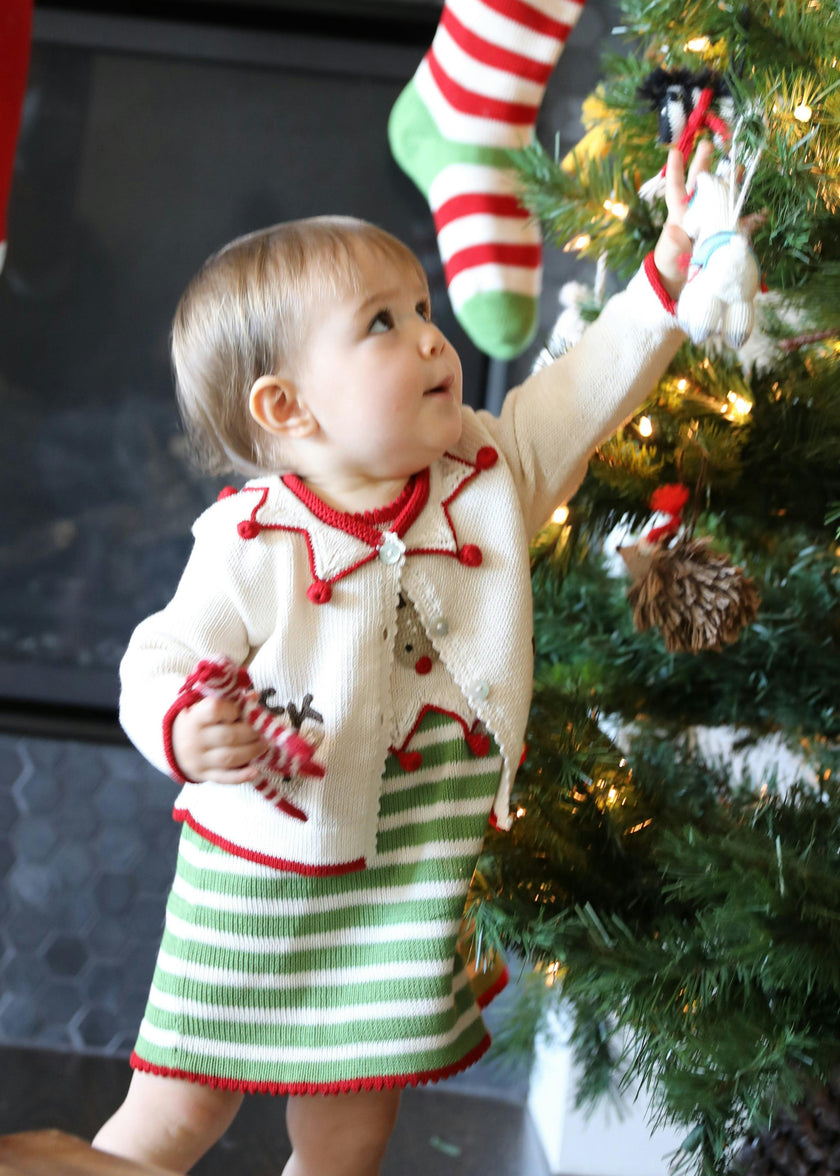 Knit Reindeer Cardigan
