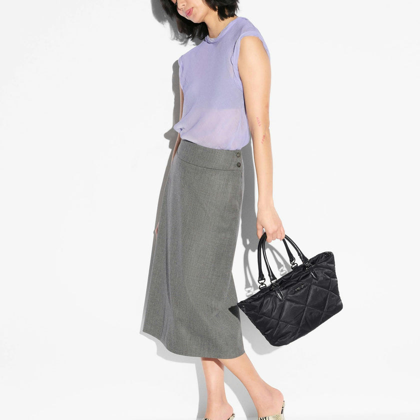 Black Small Madison E/W Tote