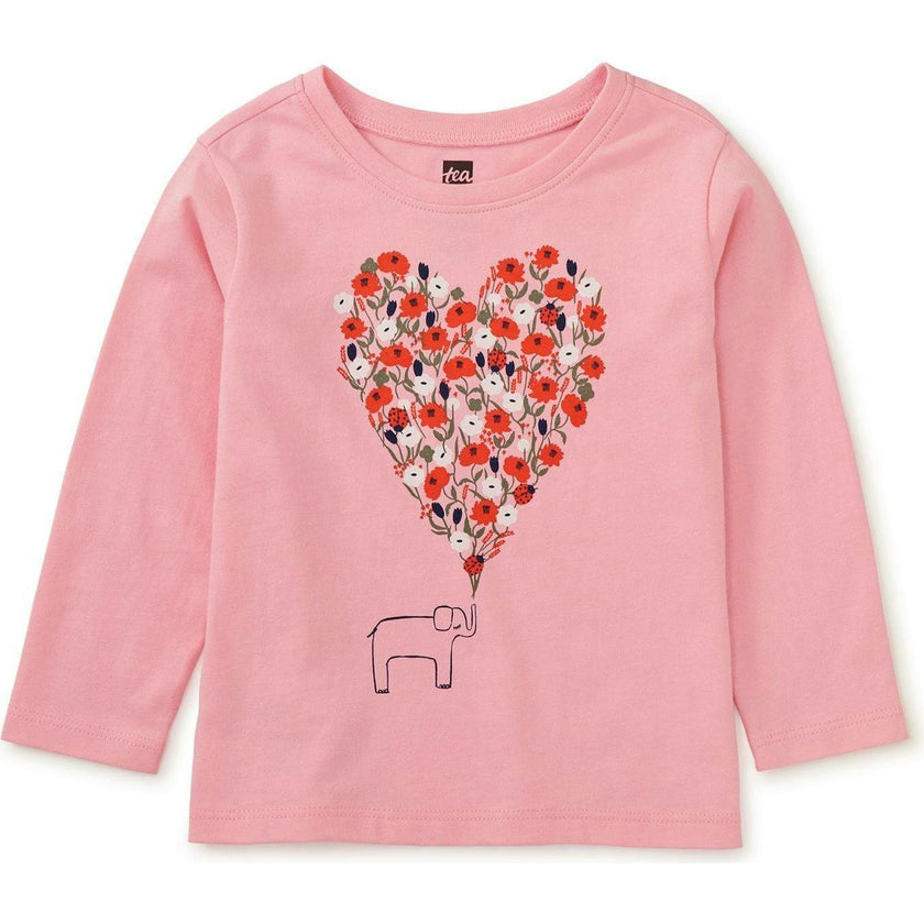 Heart Graphic Tee, Pink