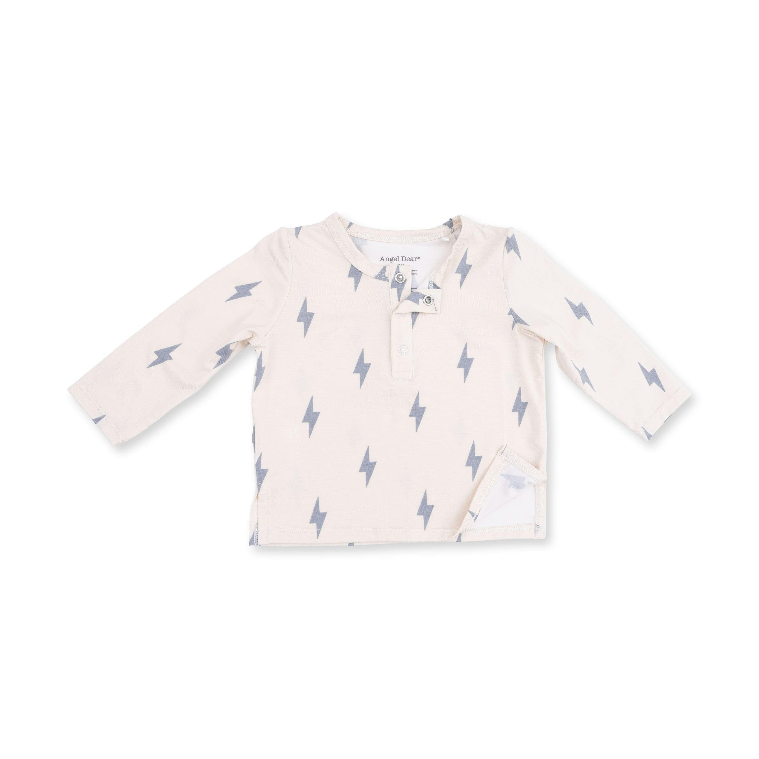 Lightning Bolt Viscose - Long Sleeve Henley and Jogger