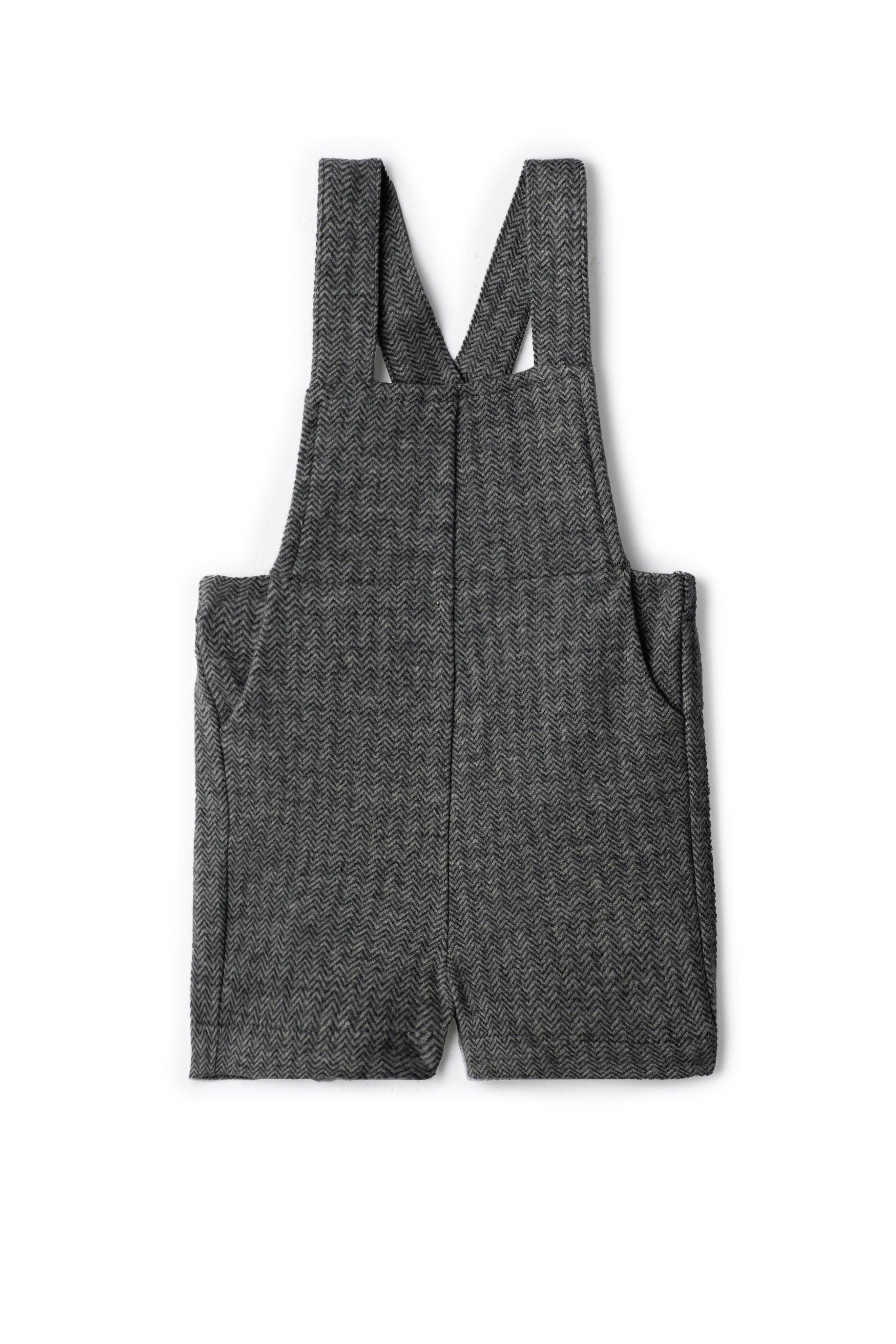 Herringbone Stretch Adjustable Straps Overalls