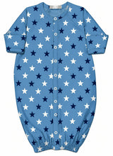 Baby Converter Gown - Blue Stars