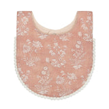 Violet Wildflower Cotton Baby Bib (3 Pack)