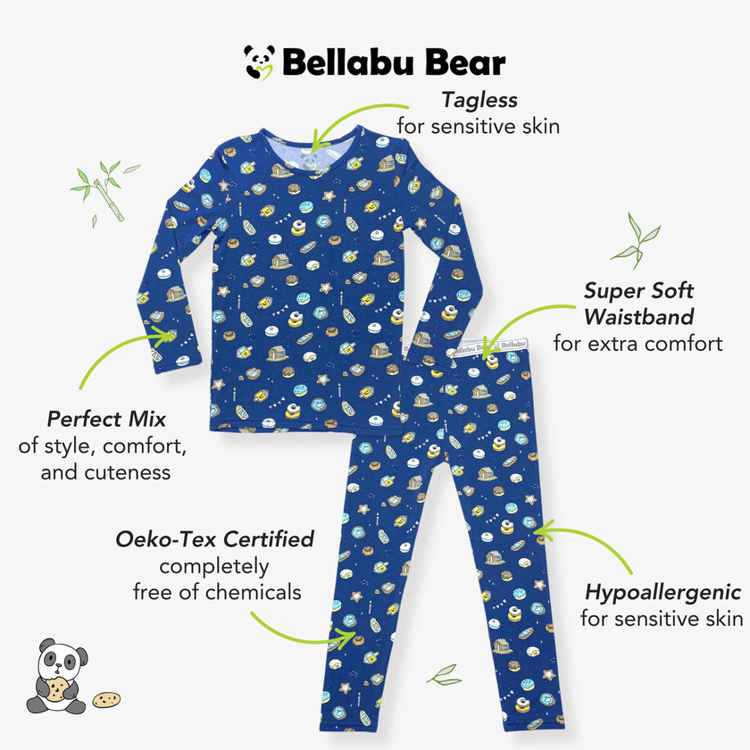 Hanukkah Cookies Bamboo Kids Pajamas