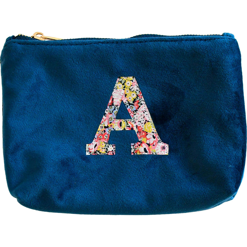 Liberty of London Personalised Cosmetic Bag, Navy