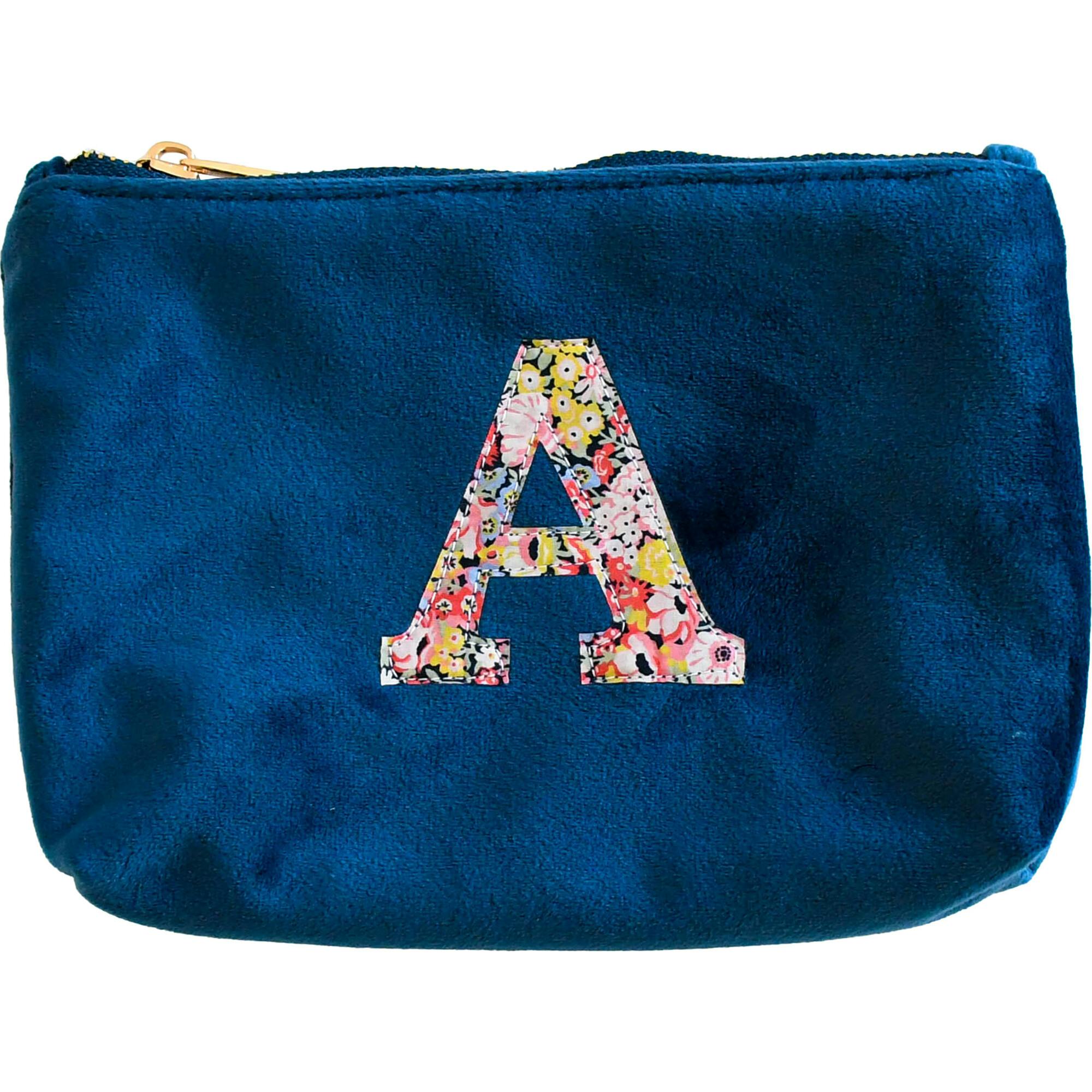 Liberty of London Personalised Cosmetic Bag, Navy