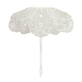 White Floral Embroidered Stole