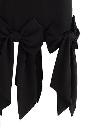 Black Elliston Bow-Tail Dress