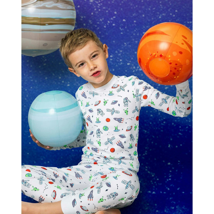The Organic Long Sleeve Pajama Set [Aliens and Astronauts]