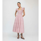 The Ellie Nap Dress - Red Ticking Stripe