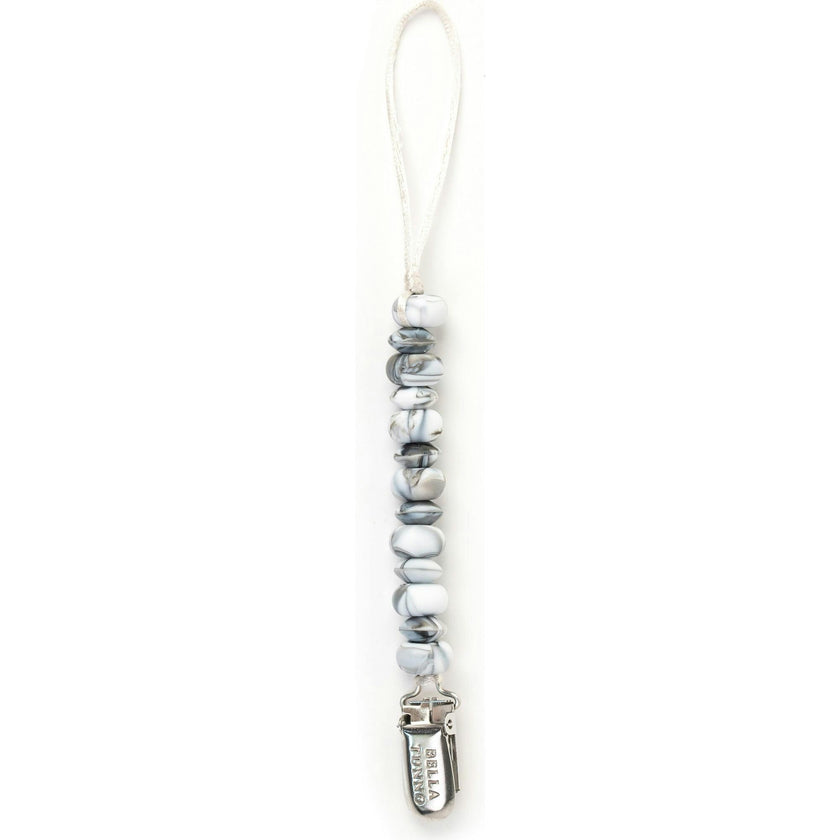 Black Marble Pacifier Clip