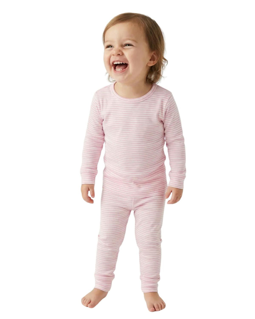 Ballet Stripe Bamboo Toddler Pajama Set
