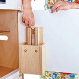 White Kitchen Wooden Fridge-Freezer Dollhouse Accessory