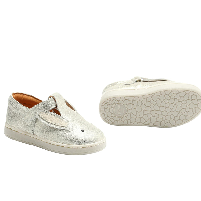 Esterre Shoes | Bunny | Silver Metallic Leather