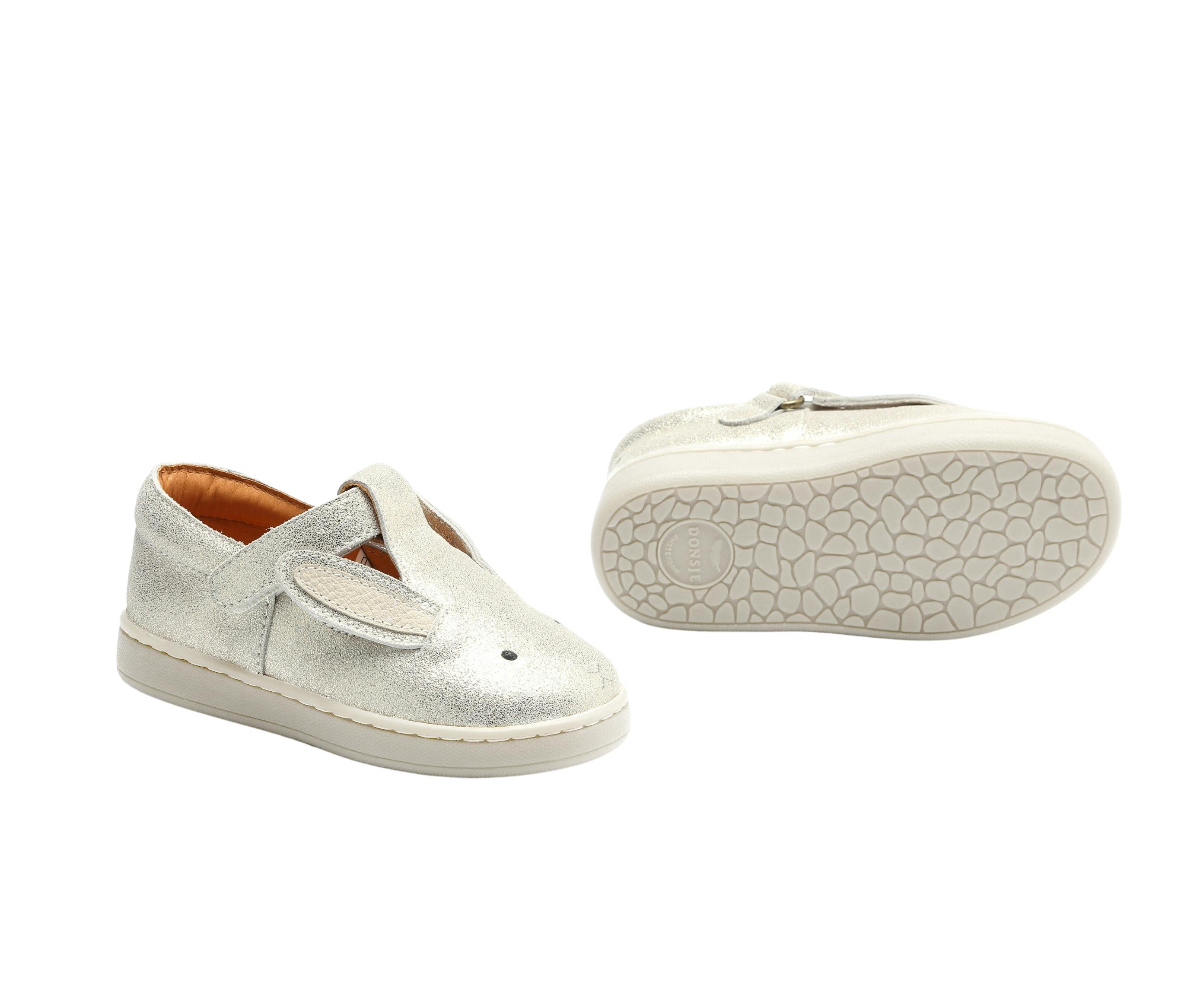 Esterre Shoes | Bunny | Silver Metallic Leather