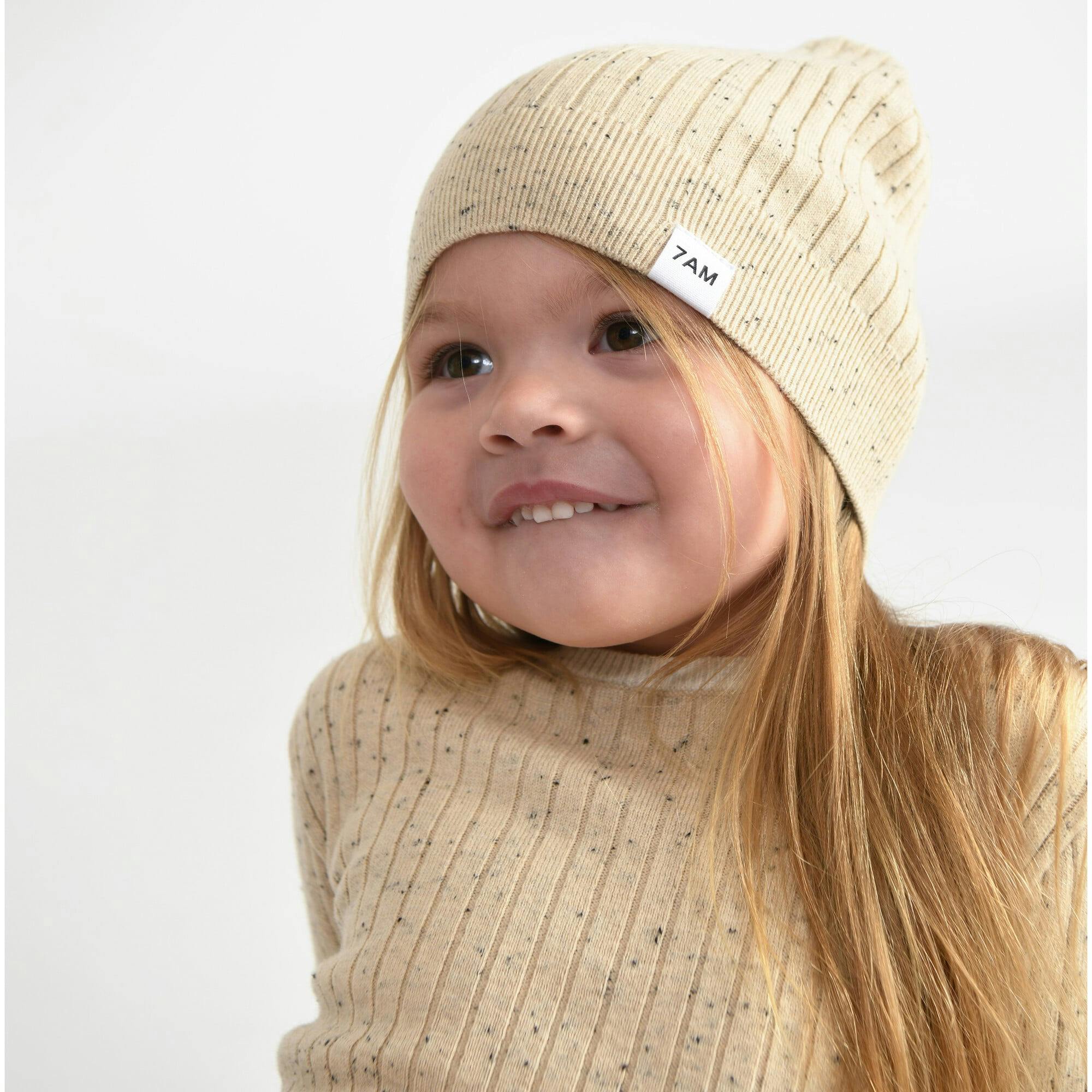 Ribbed Knit Retro Beanie