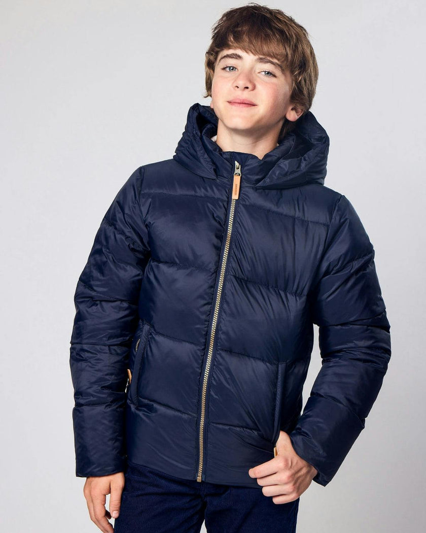 Kids Ultra Puff Coat in Navy Blue