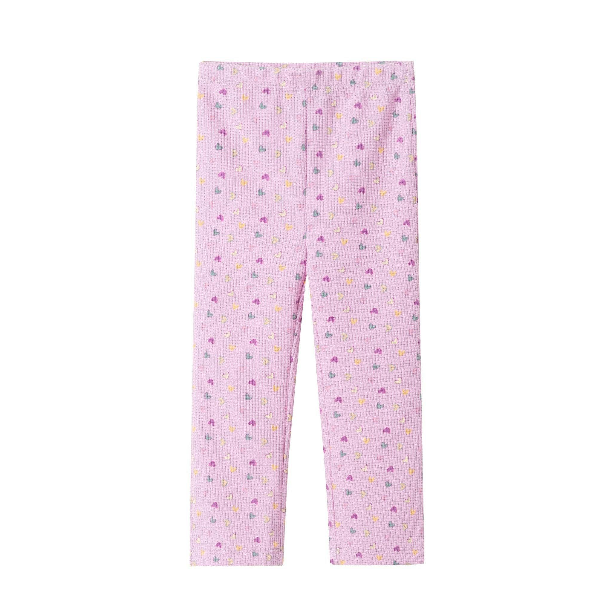 Infant Waffle Lounge Set | Pink Heart