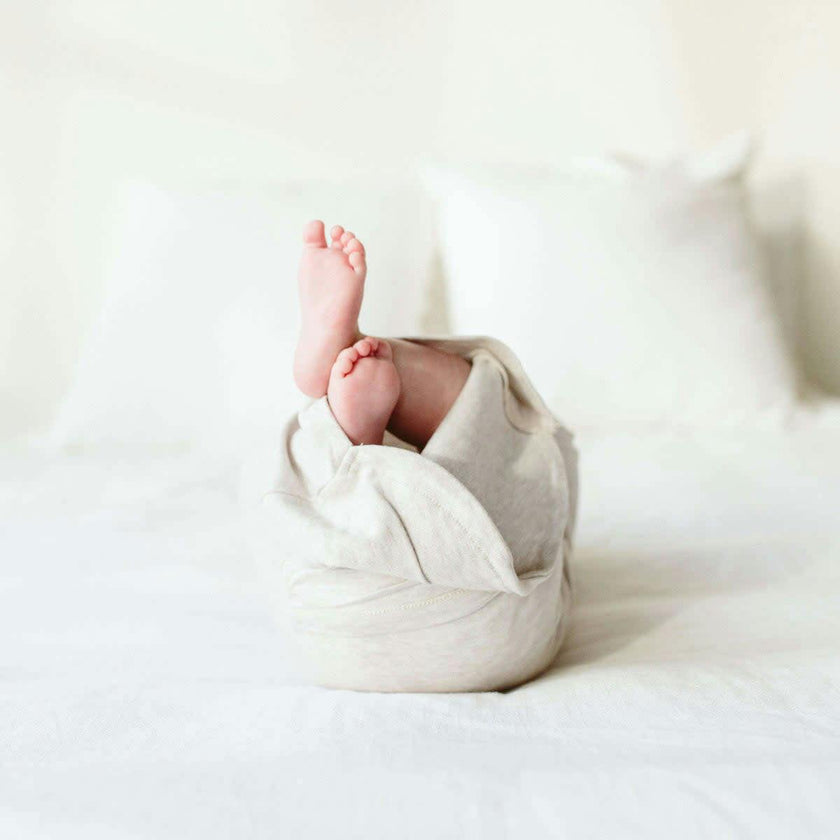 24 HOUR CONVERTIBLE GOWN | STORM GRAY — Bamboo Organic Cotton Blend, Preemie–6M