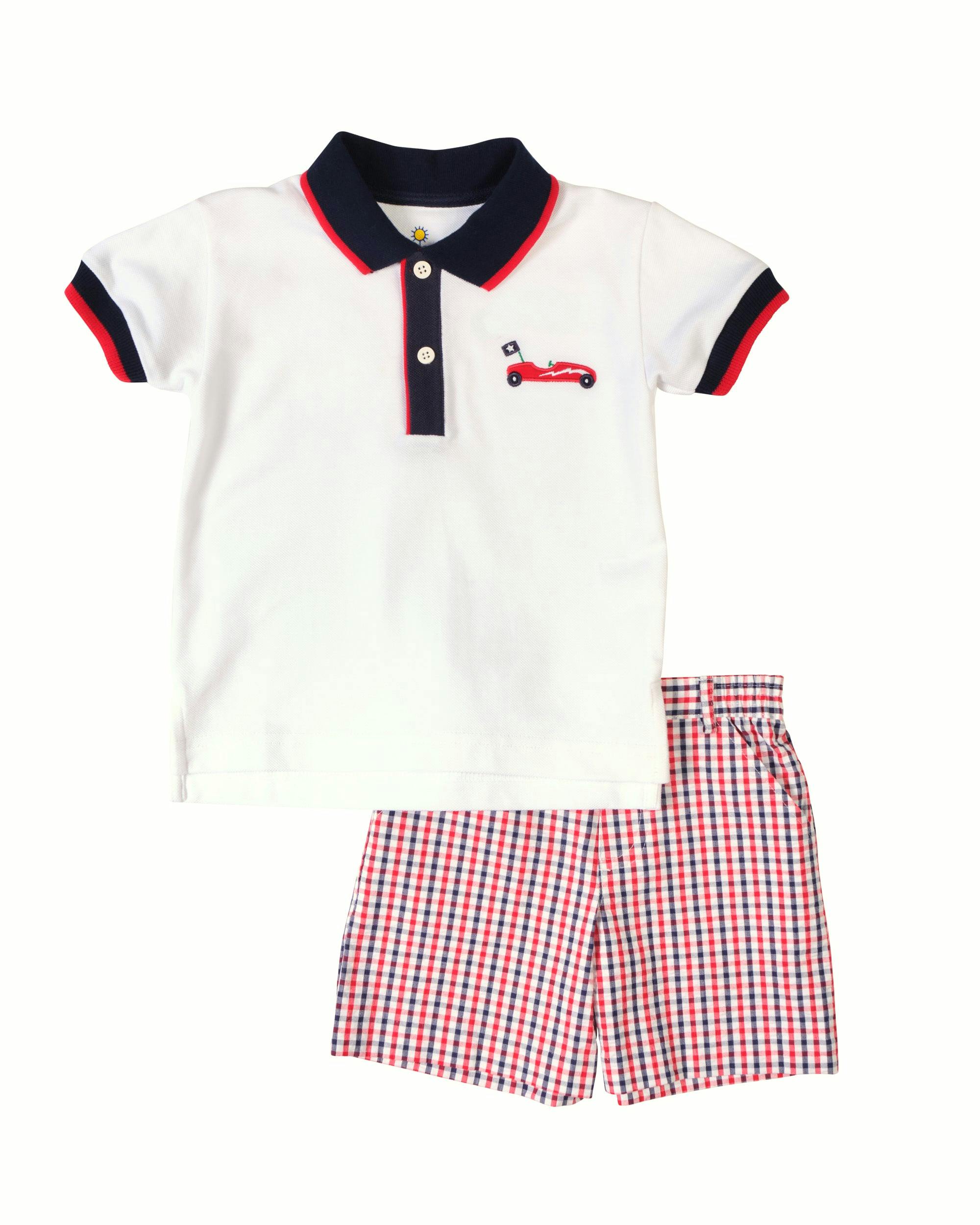Knit Polo With Derby Car