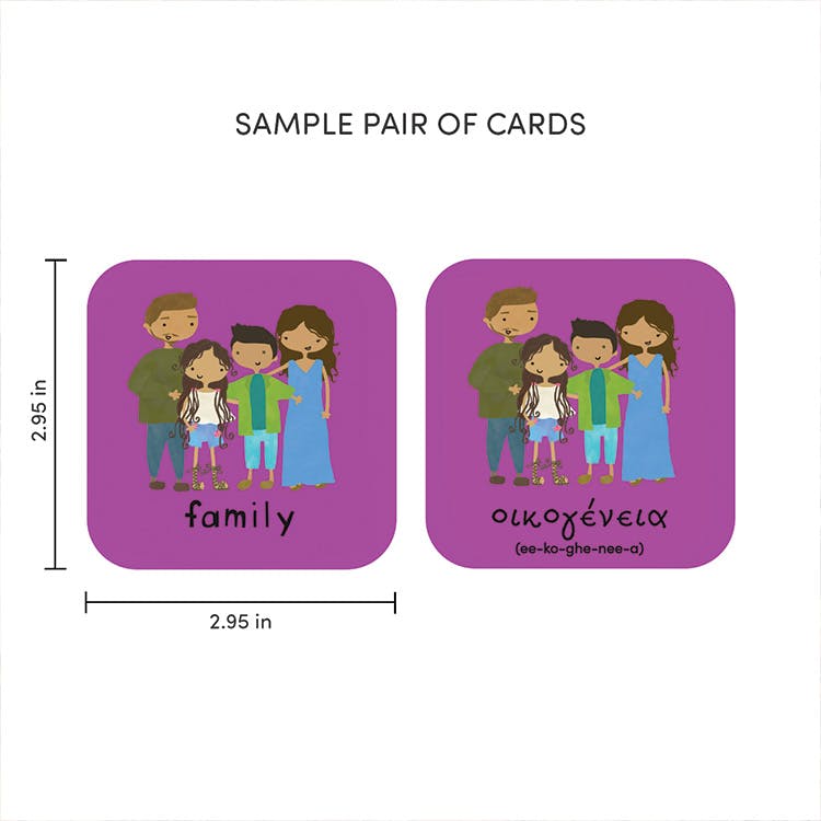 Minilingo, Greek/English Flashcards