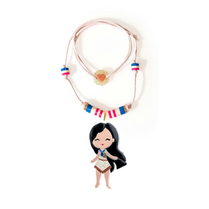 Cute Doll Tan Dress Necklace